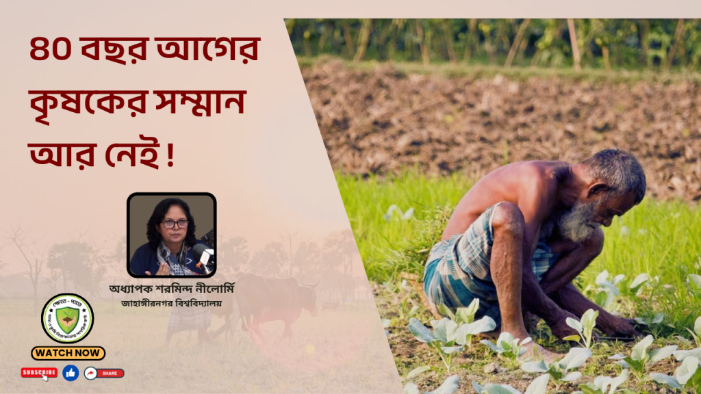 ৪০ বছর আগের কৃষকের সম্মান আর নেই