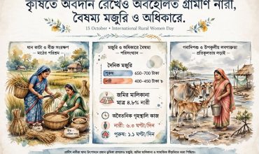 বঞ্চনা-বৈষম্যের মধ্যেই কৃষিতে নিজেদের অবদান রেখে যাচ্ছেন বাংলার নারীরা