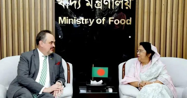 আমদানিকৃত খাদ্যশস্যের মান পরীক্ষা ও  সংরক্ষণে যুক্তরাষ্ট্রের সহায়তা চেয়েছেন খাদ্যমন্ত্রী